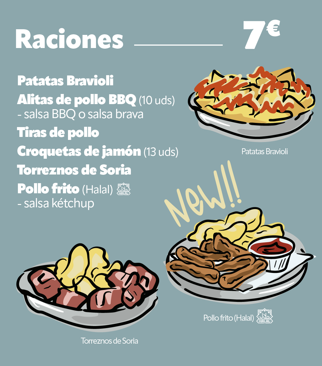 Platos y raciones