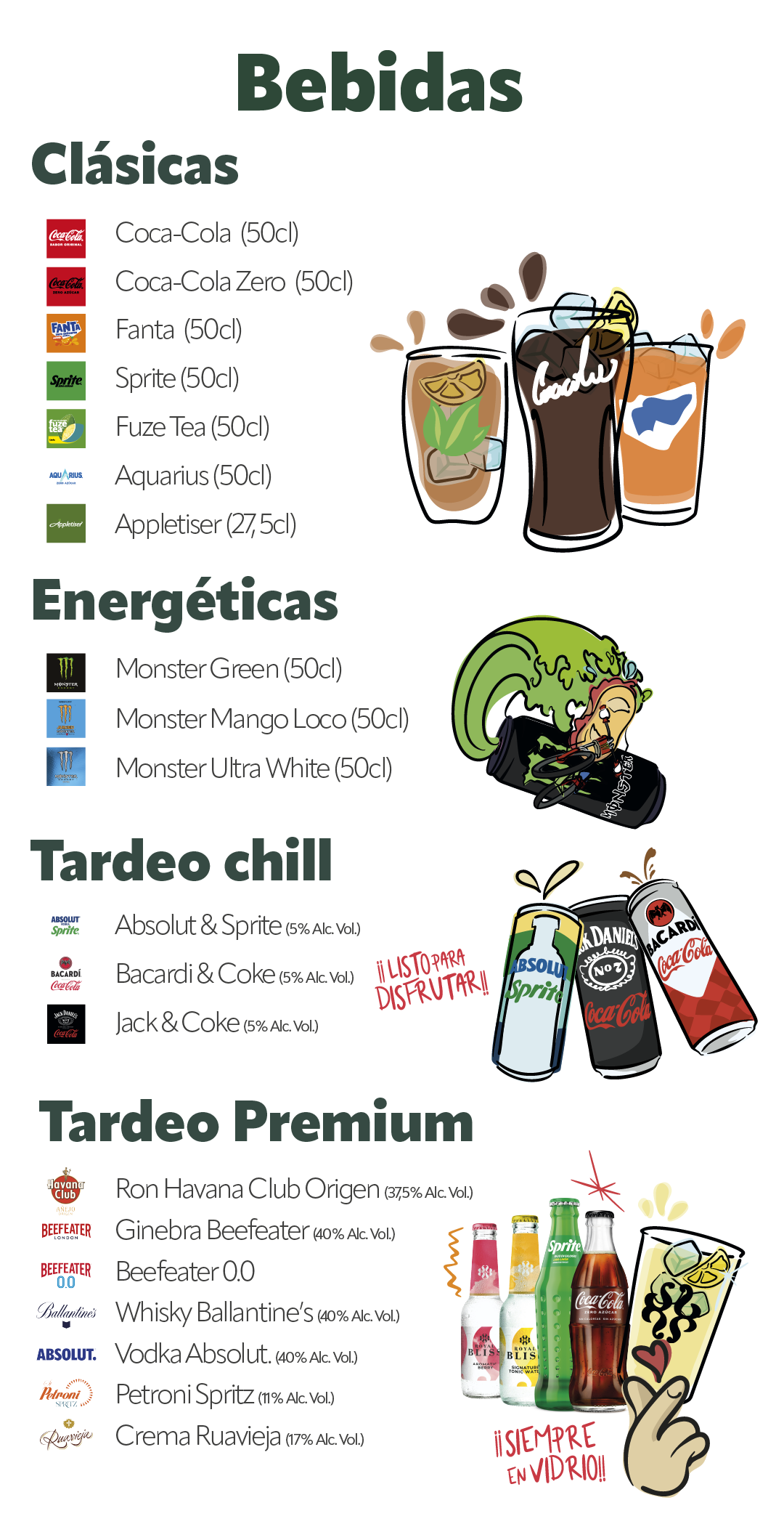 Carta de Bebidas