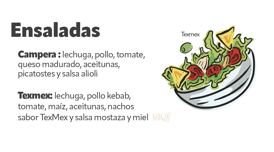 Carta de Ensaladas